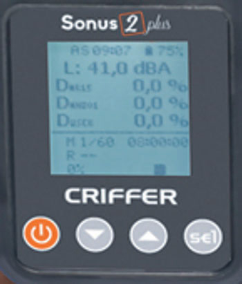 Dosimètre de bruit analyse fréquentielle SONUS 2 PLUS Classe 2