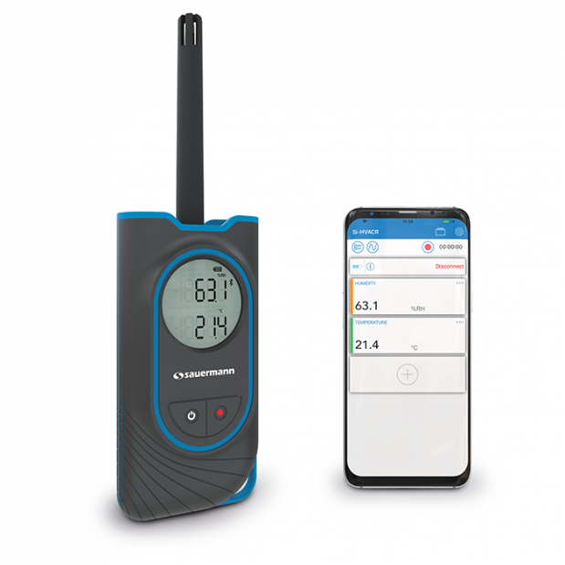 Thermo-hygromètre avec sonde de température-humidité intégrée Si-HH3